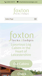 Mobile Screenshot of foxtonlockslodges.com