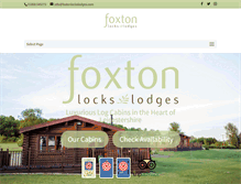 Tablet Screenshot of foxtonlockslodges.com